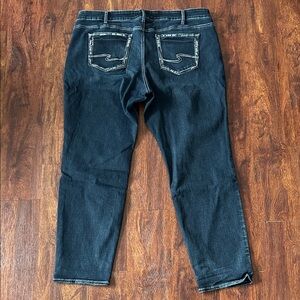 Silver Boyfriend Blue Jeans